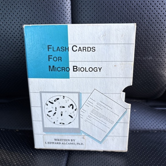 Bryan Edwards Other - Microbiology Flash Cards Alcamo 1993 Complete 163 Cards StudyAid College Vintage